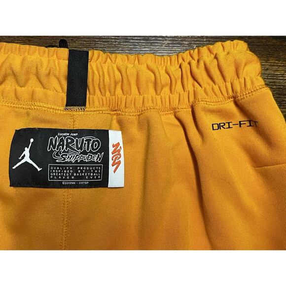 NIKE Air Jordan x Naruto Zion Dri-FIT Slim Fit Jogger Pants Mens Small Orange - Picture 5 of 9